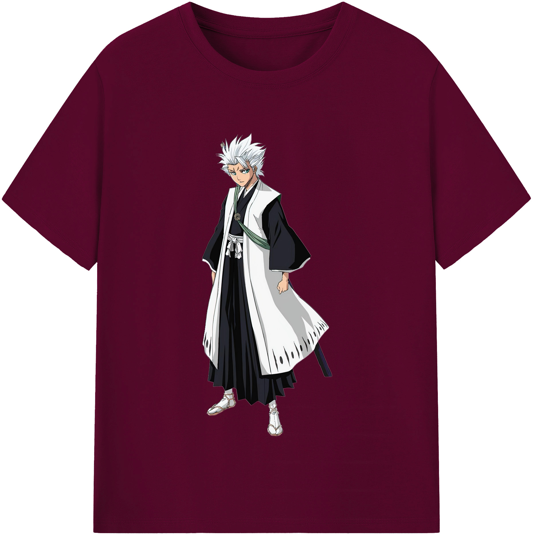 （画像用） ブリーチ 日番谷冬獅郎（ひつがや とうしろう） BLEACH Hitsugaya Toushirou レディースカジュアルプリントTシャツ（綿100％）